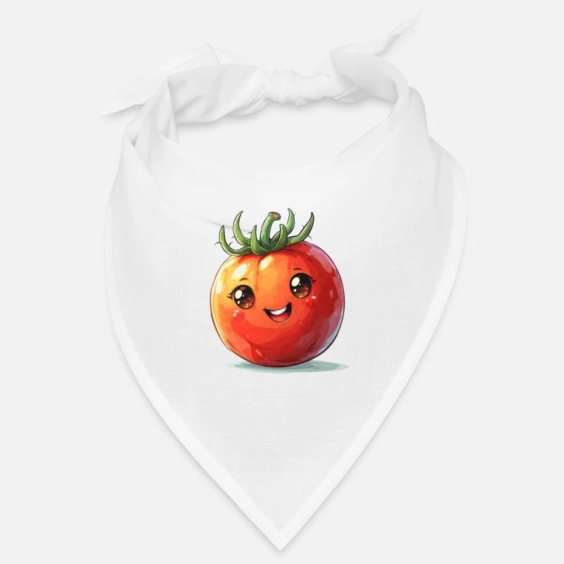 Style bande dessinée heureux de tomate Bandana