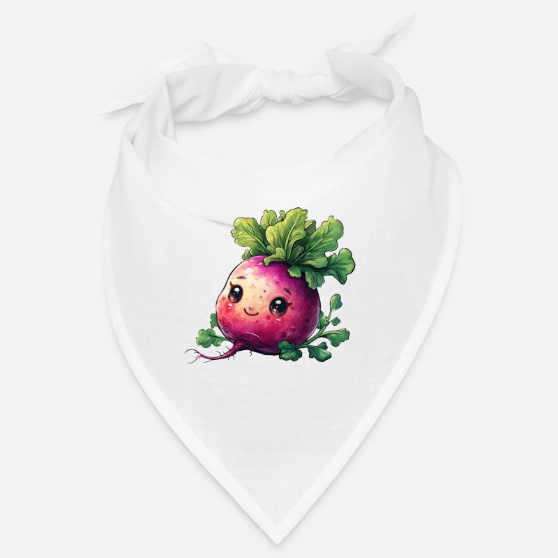 Radis style bande dessinée heureux Bandana