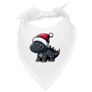 Dinosaurier stegosaurus Weihnachten - Bandana - Weiß - Vorne