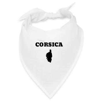 Korsika Korsika Weihnachtsgeschenk T-Shirt - Bandana - Weiß - Vorne