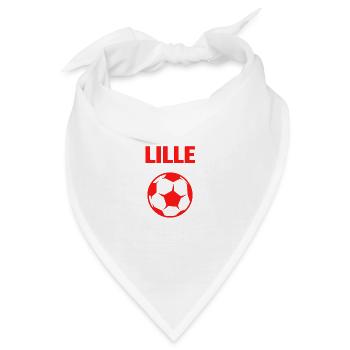 T-Shirt lille Fußball Mann Humor Lille - Bandana - Weiß - Vorne