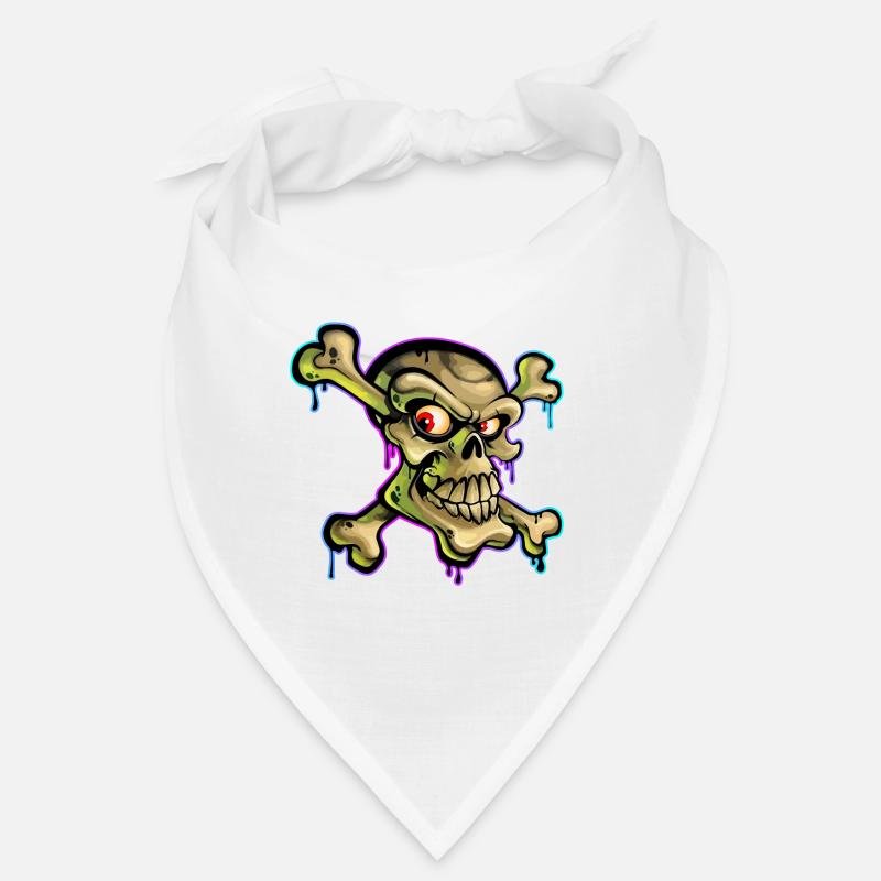 Pirate Skull Cartoon Graffiti Bandana
