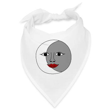 Sun and moon - Bandana - Weiß - Vorne