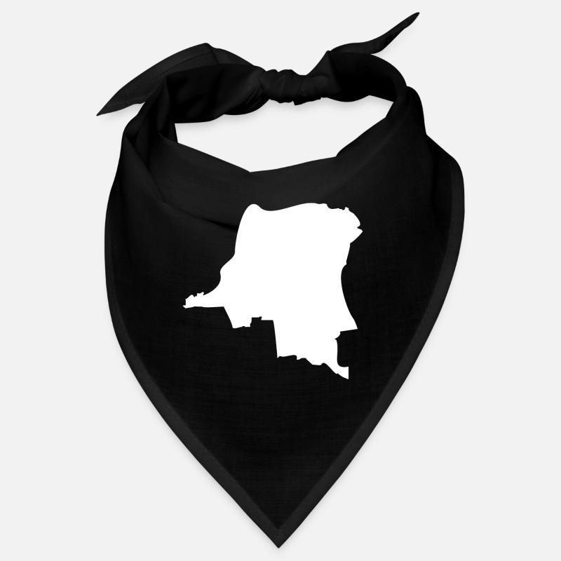 Drapeau de la carte du Congo Bandana