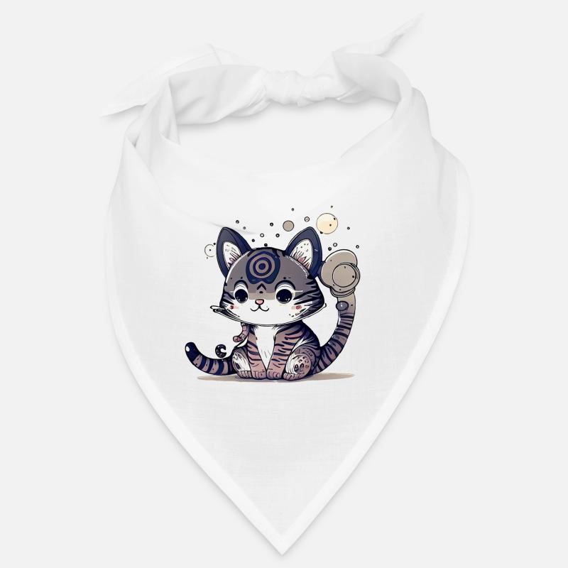 Super cute cat design. Bandana