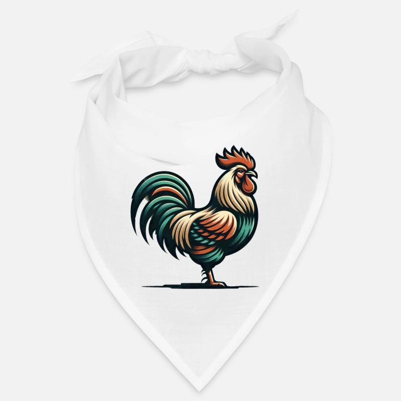 Breloque Coq Rustique Bandana