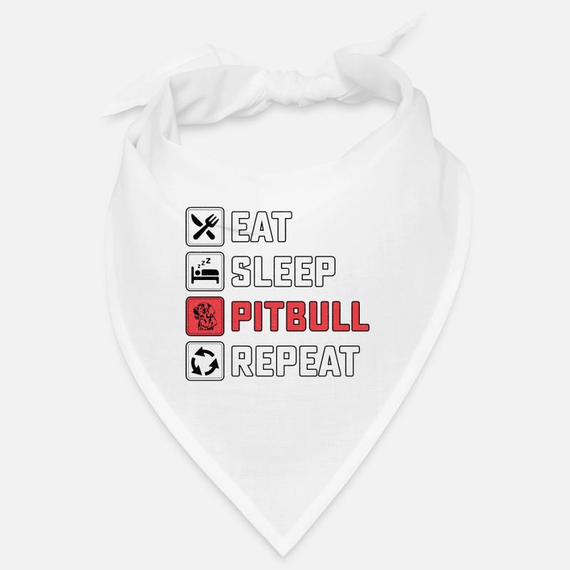 Manger pitbull de sommeil répéter Bandana