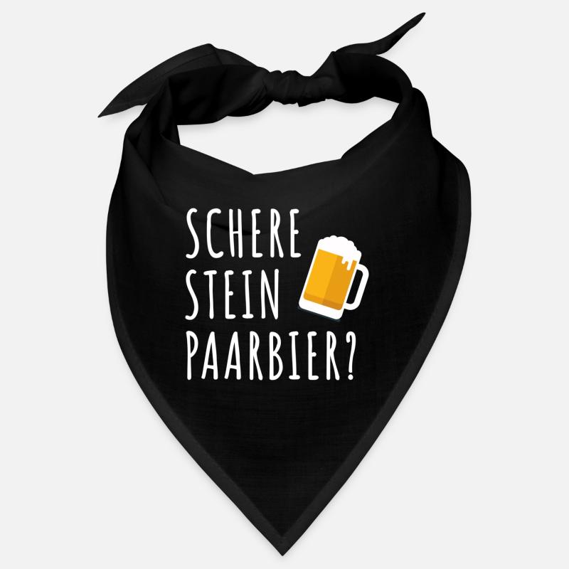 scheere stein paar bier Bandana