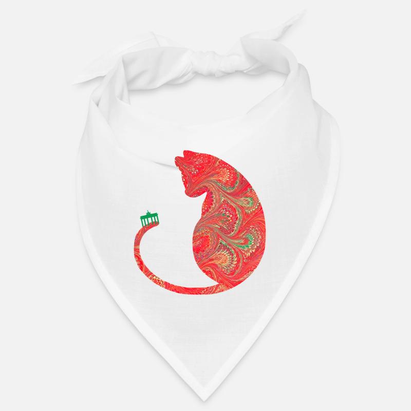 cat with brandenburger tor e 91 Bandana