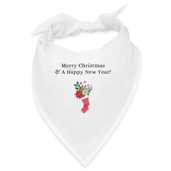Merry Christmas - Bandana - Weiß - Vorne
