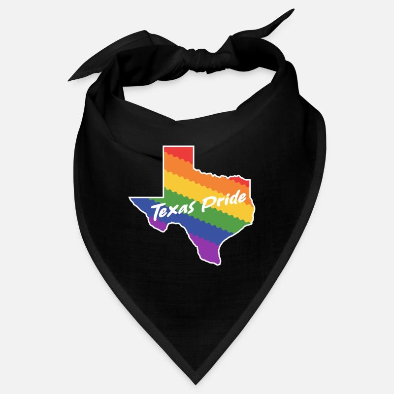 Texas Design Rainbow Map for LGBT+ Texans Bandana