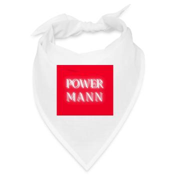 POWER MANN "für den starken Mann von heute" - Bandana - Weiß - Vorne