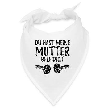 Du hast meine Mutter beleidigt - Schraube - Bandana - Weiß - Vorne