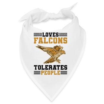Falken züchten - Bandana - Weiß - Vorne