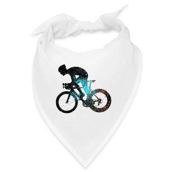 Fahrradfahrer Radfahrer Biker Radeln - Bandana - Weiß - Vorne