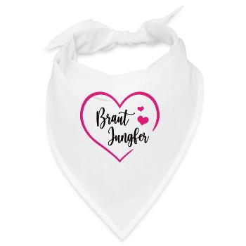 Brautjungfer Beste Freundin Danke Brautjungfern - Bandana - Weiß - Vorne