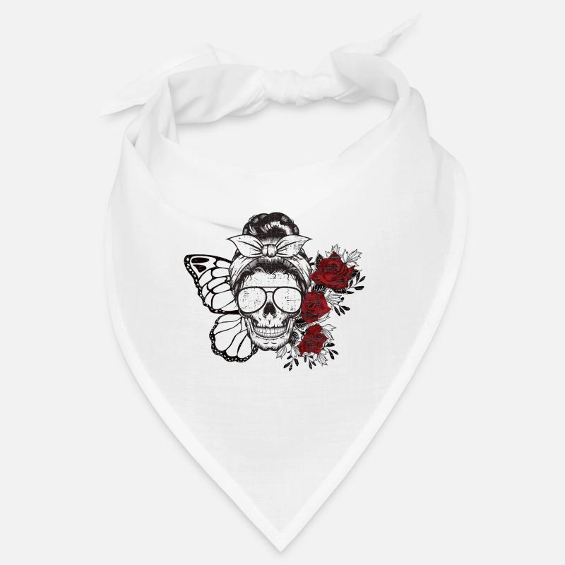 Totenkopf Schmetterling Mutter Halloween Geschenk Bandana