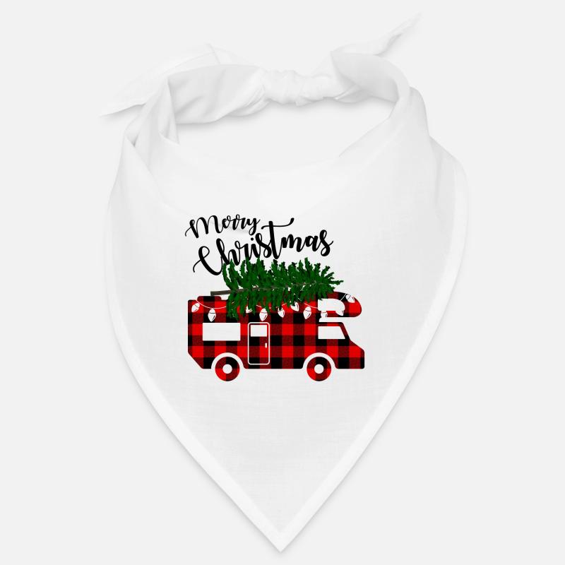 Merry Christmas Lumberjack Caravan Bandana