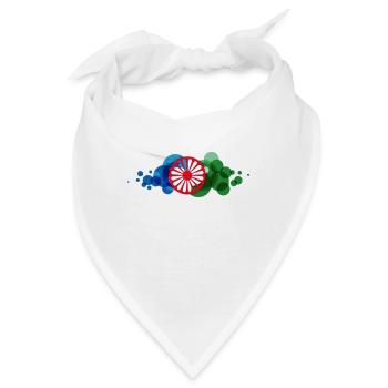 RäderRomaSintiCoprightLennylindell2 - Bandana - Weiß - Vorne