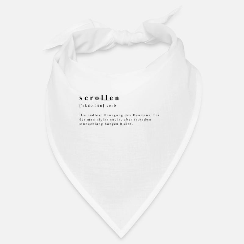 Scrollen – Die Kunst der Daumen-Akrobatik Bandana