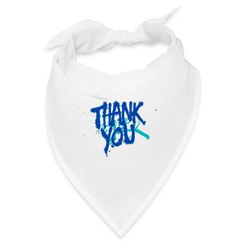 Thank you! Graffiti - Bandana - Weiß - Vorne