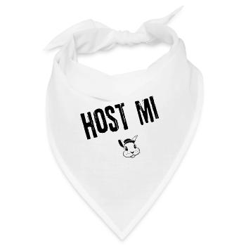 HostMi_Aufgeschlossen | Redewendung - Bandana - Weiß - Vorne
