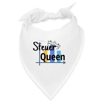 Steuer Queen - Steuerfachangestellte - Bandana - Weiß - Vorne