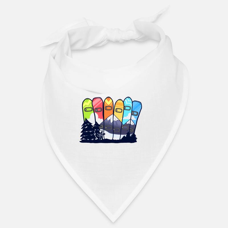 Snowboarden Bunte Snowboards Snowboarder Bandana