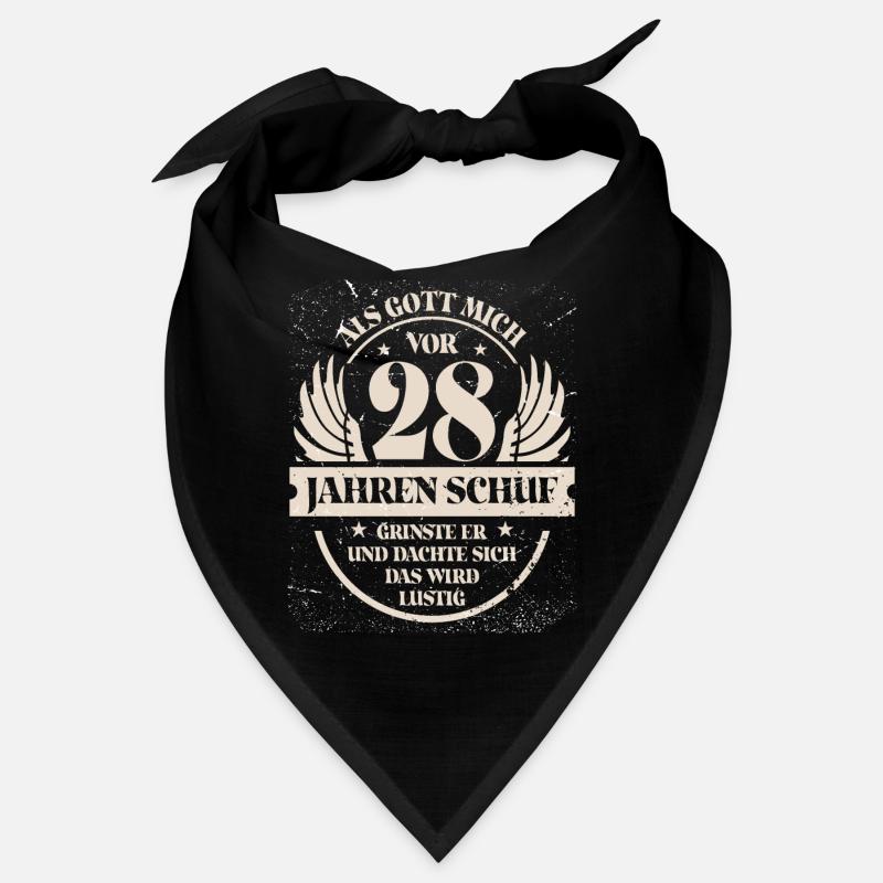 Als Gott mich vor 28 Jahren schuf grinste er Bandana
