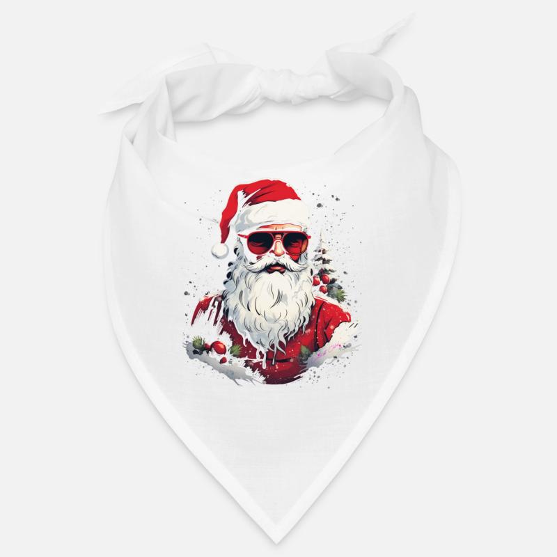 Brille Weihnachtsmann Bandana
