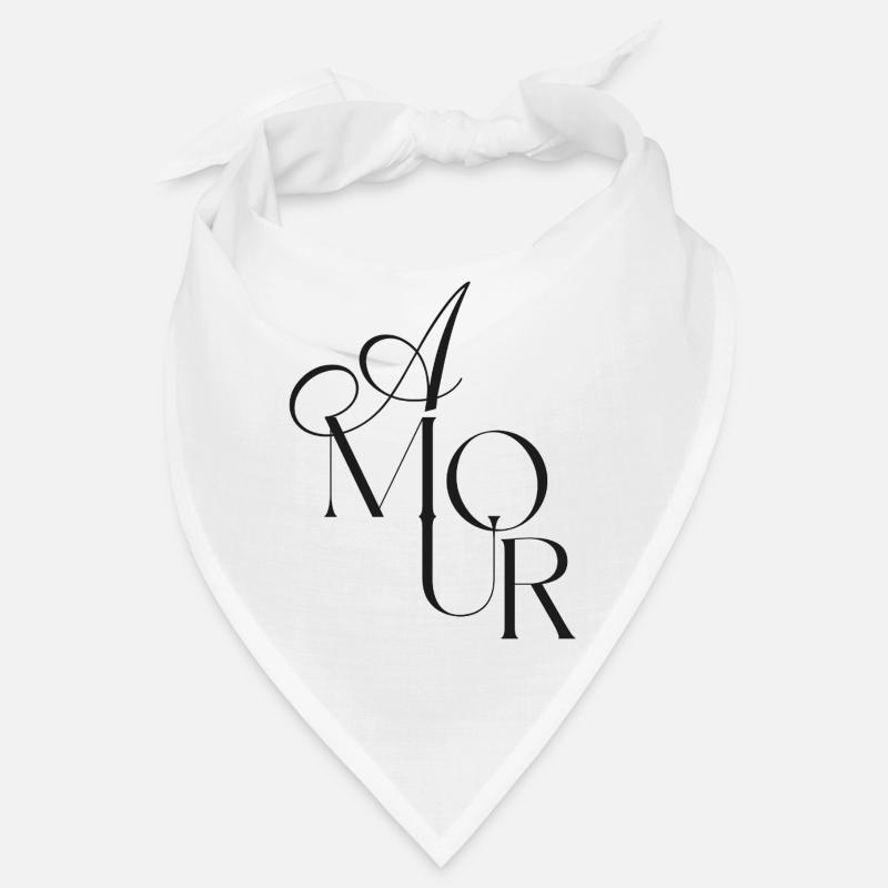 Elegantes Monogramm Amour  Bandana
