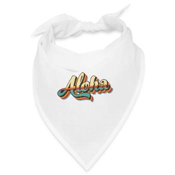 Aloha - Bandana - Weiß - Vorne
