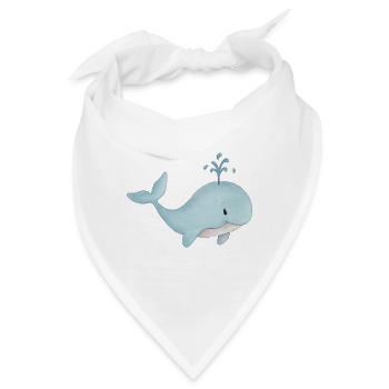 niedlicher Wal - Bandana - Weiß - Vorne