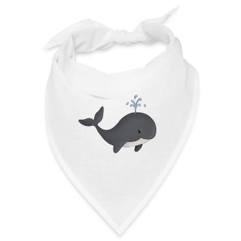 niedlicher Wal - Bandana - Weiß - Vorne