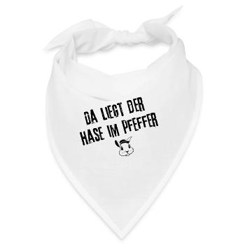 Überraschender Pfeffer Look - Bandana - Weiß - Vorne