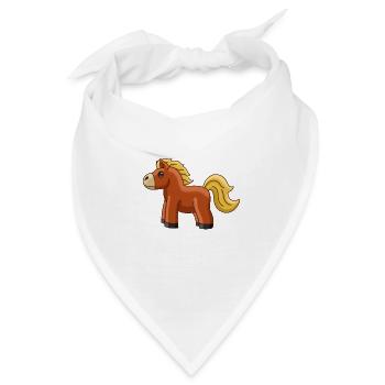 Süßes Pferdchen - Bandana - Weiß - Vorne
