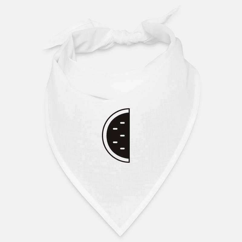 Minimalistisches schwarzes Melonen Muster Bandana