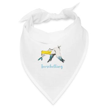 Lustige Möwe von Terschelling - Bandana - Weiß - Vorne
