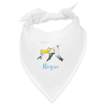 Rügen Möwe - Bandana - Weiß - Vorne