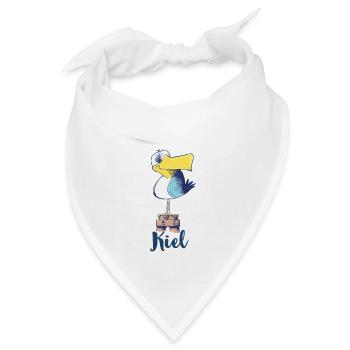 Freche Kiel Möwe - Bandana - Weiß - Vorne