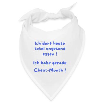 Ich habe gerade Cheat Month - Bandana - Weiß - Vorne