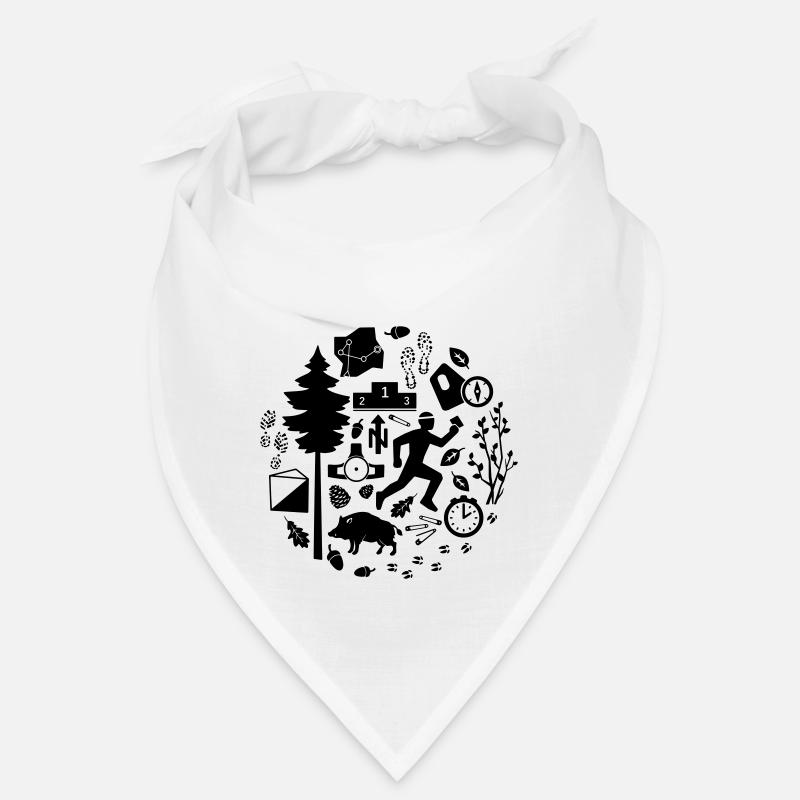 Course d’orientation [4] [Course d’orientation] [V] - Bandana - blanc