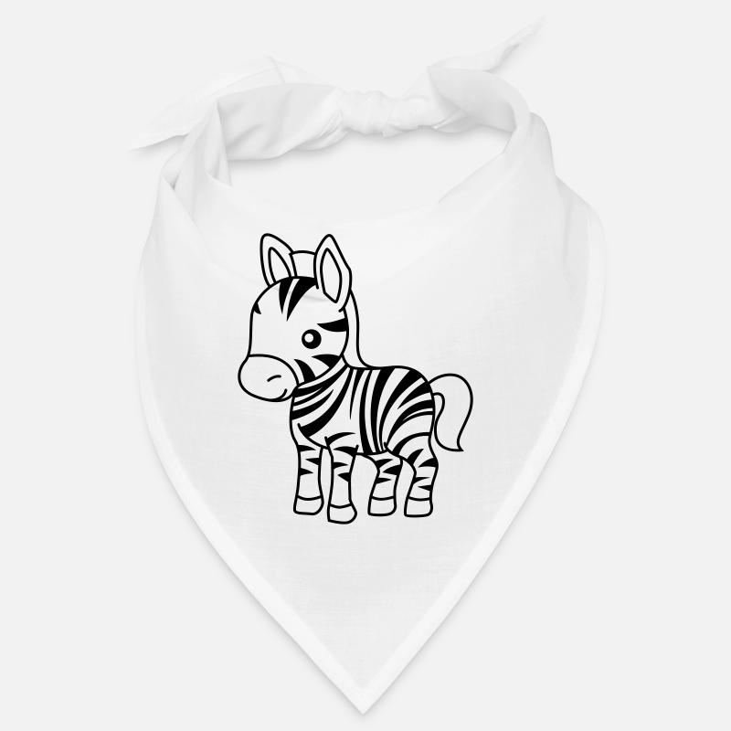 Zebra Comic Animal Bandana