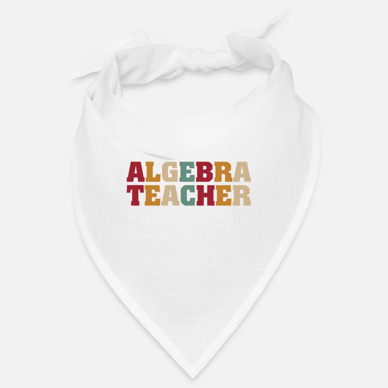 Funny Math Quote Math Teacher Math Sayings - Bandana - white