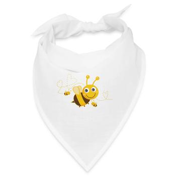 Bienen Bienen Biene Glückliche Biene - Bandana - Weiß - Vorne