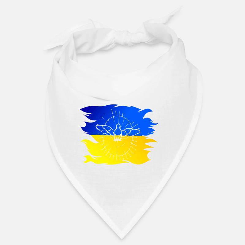 Drapeau de l’Ukraine avec colombe de la paix Bandana