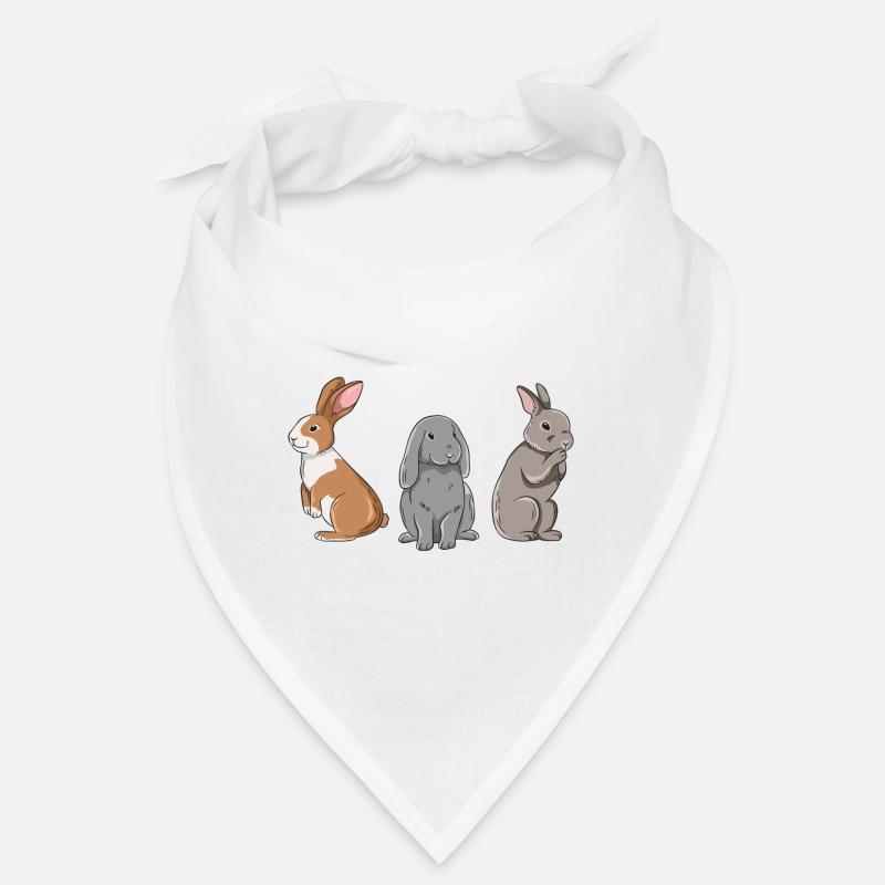 Conception de lapin mignon pour les propriétaires de lapins Bandana