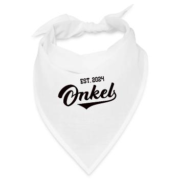 Onkel 2024 Ich Werde Onkels Patenonkel Uncle - Bandana - Weiß - Vorne
