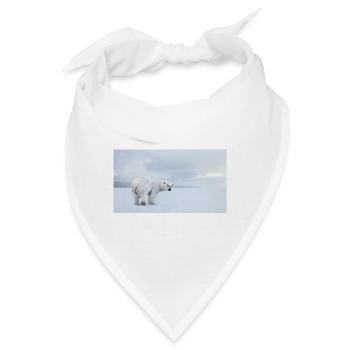 Majestätischer Eisbär in der Arktis 🐻❄️ - Bandana - Weiß - Vorne