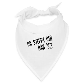 Bärenhafte Feier Fashion | Redewendung - Bandana - Weiß - Vorne